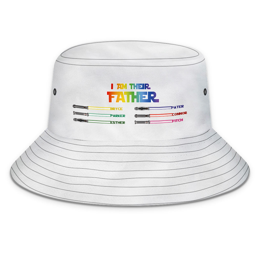 Custom Bucket Hat Light Saber I Am Their Father Bucket Hat Gifts for Father