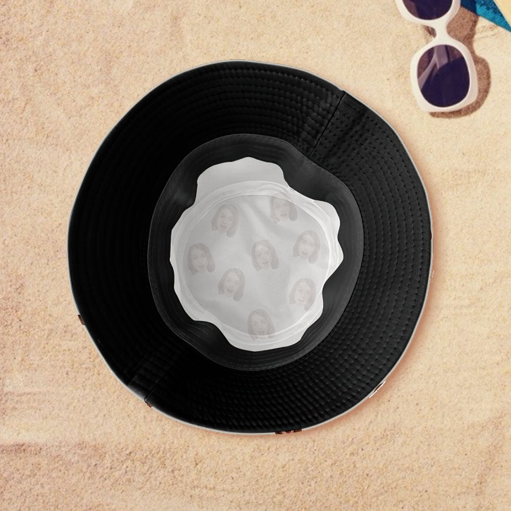 Custom Photo Bucket Hat Personalized Summer Sun Hat Fisherman Cap