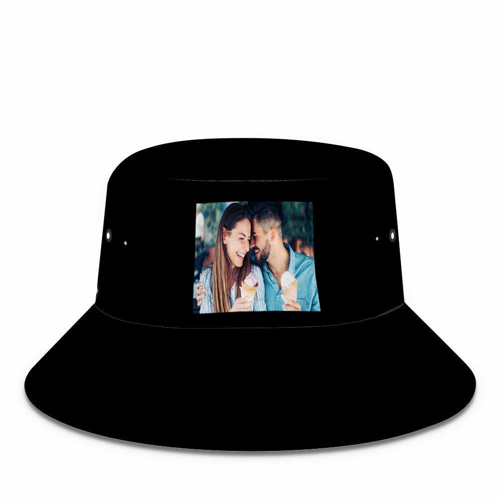 Custom Photo Bucket Hat Personalized Summer Sun Hat Fisherman Cap