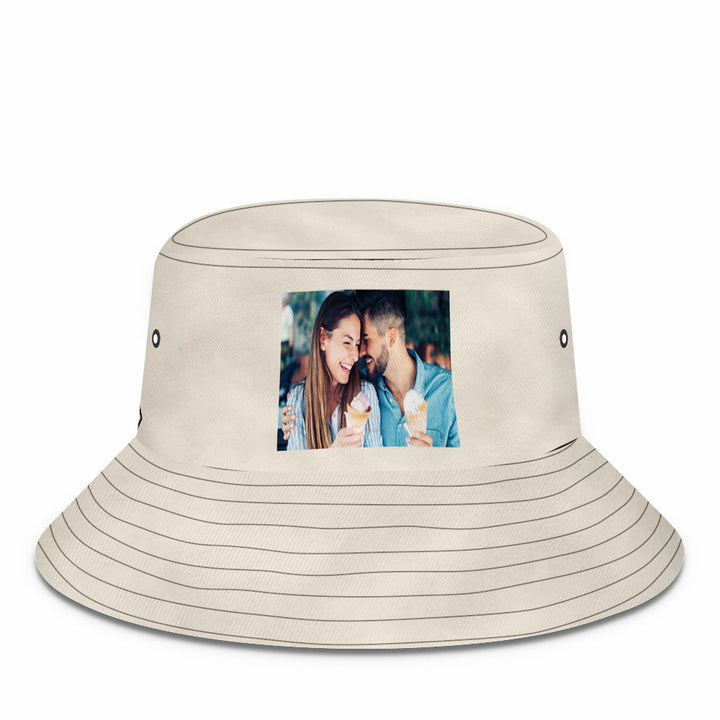 Custom Photo Bucket Hat Personalized Summer Sun Hat Fisherman Cap