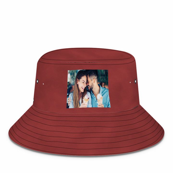 Custom Photo Bucket Hat Personalized Summer Sun Hat Fisherman Cap