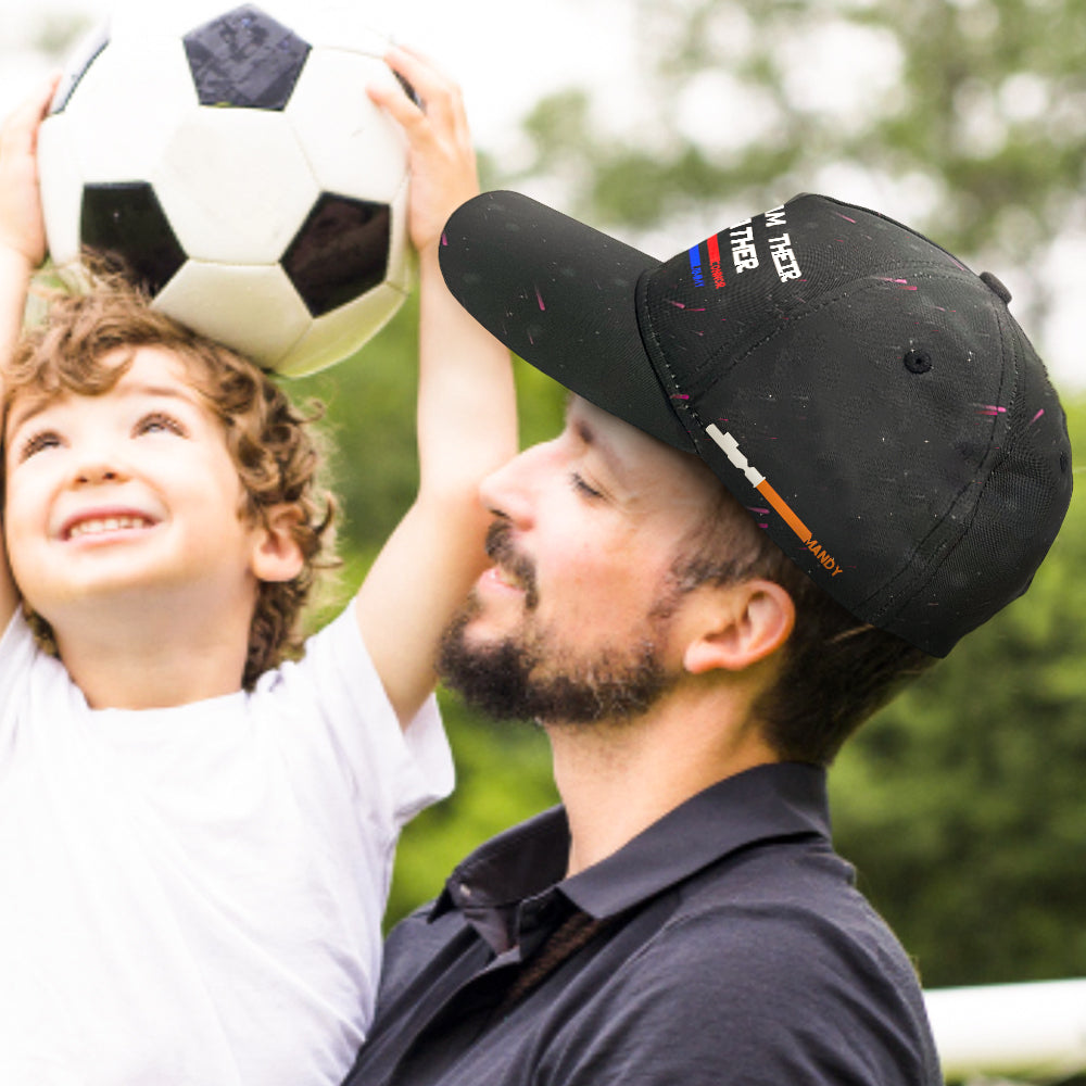 Personalized Light Saber I Am Their Father Starry Sky Baseball Cap Gift for Father