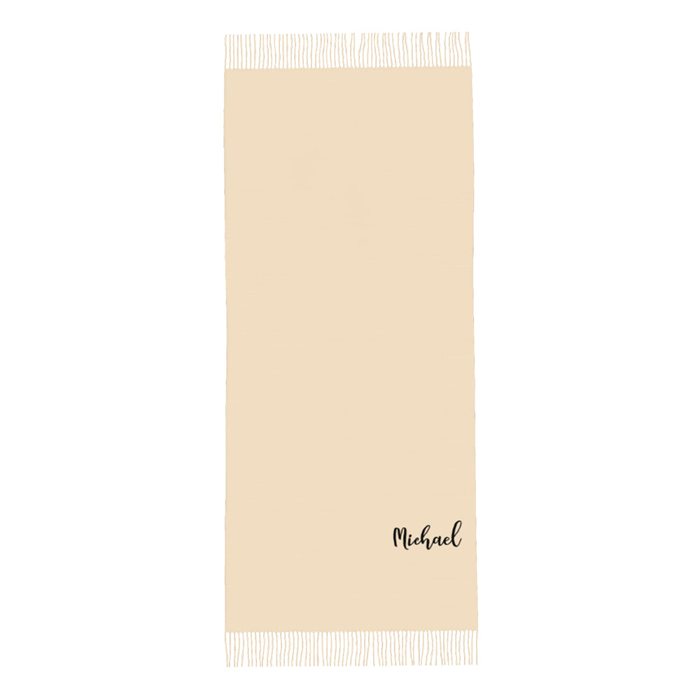 Personalised Winter Scarf Custom Name Unisex Scarf