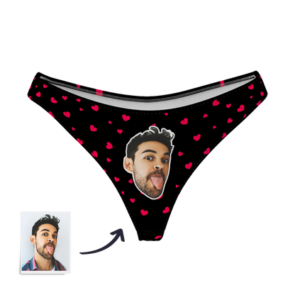 Sweet Heart - Women's Popular Custom Face Thong Pantie Underwear