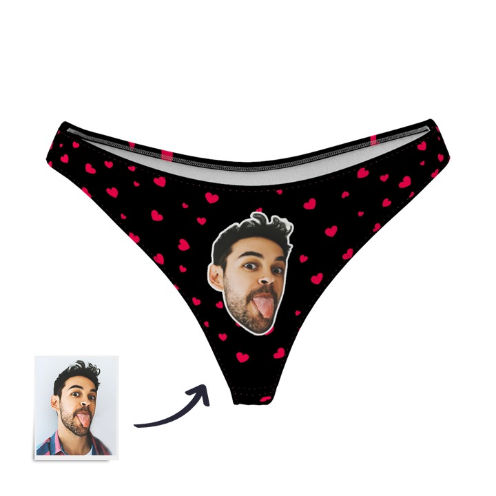 Sweet Heart - Women's Popular Custom Face Thong Pantie Underwear
