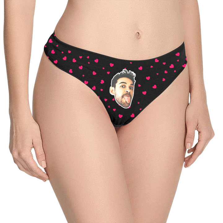Sweet Heart - Women's Popular Custom Face Thong Pantie Underwear