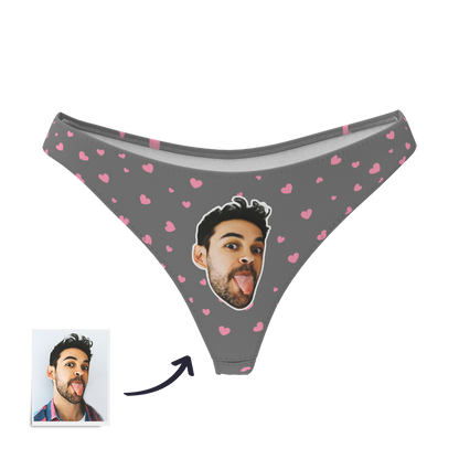 Sweet Heart - Women's Popular Custom Face Thong Pantie Underwear