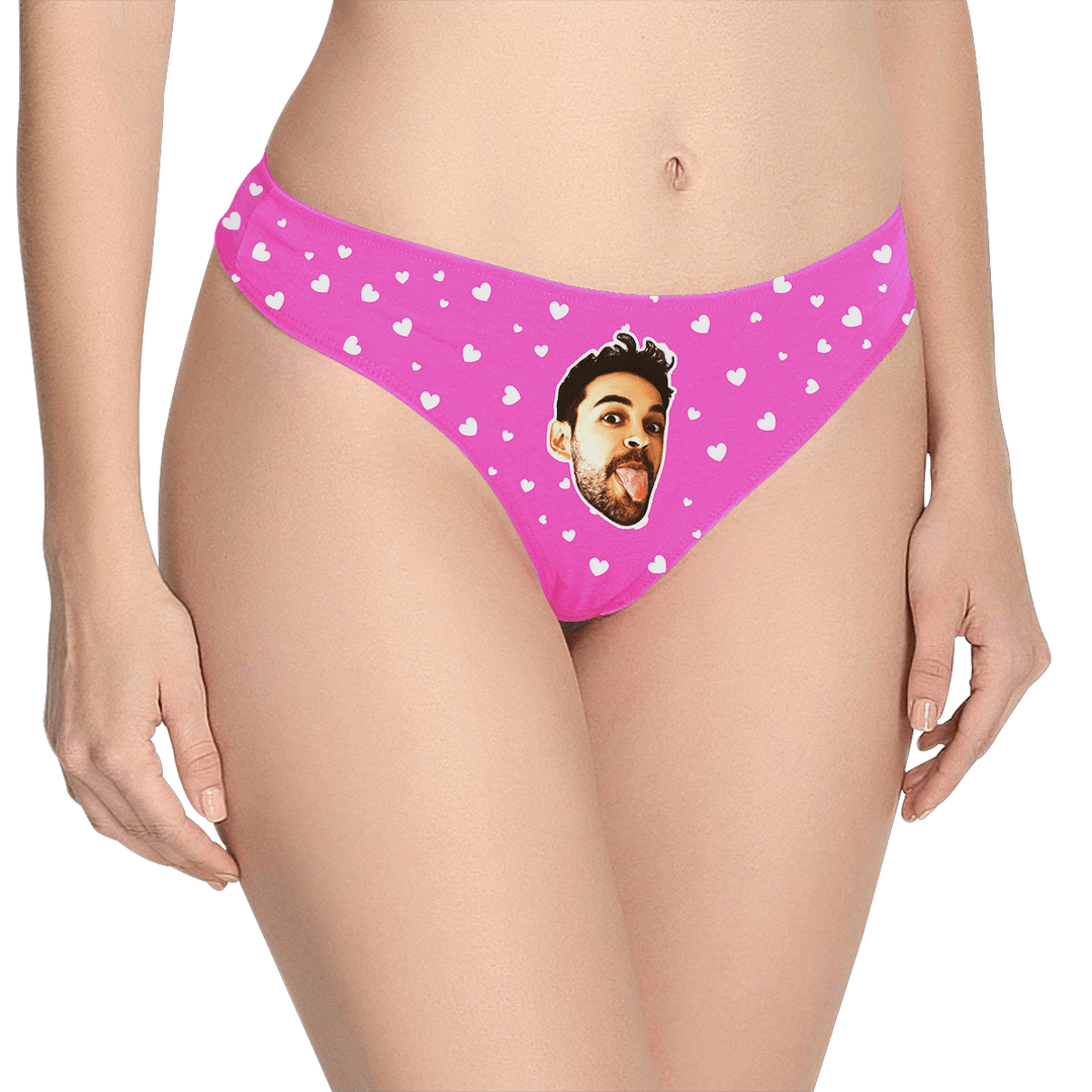 Sweet Heart - Women's Popular Custom Face Thong Pantie Underwear