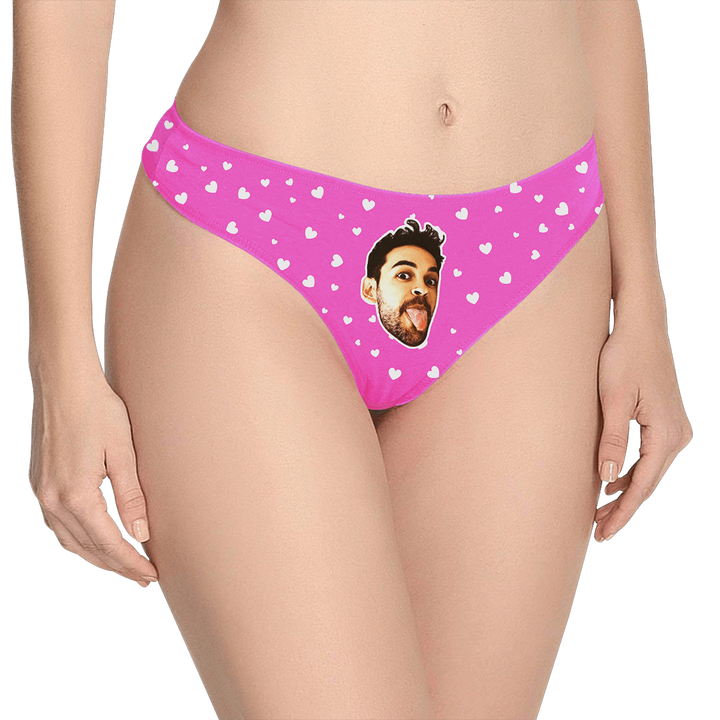 Sweet Heart - Women's Popular Custom Face Thong Pantie Underwear