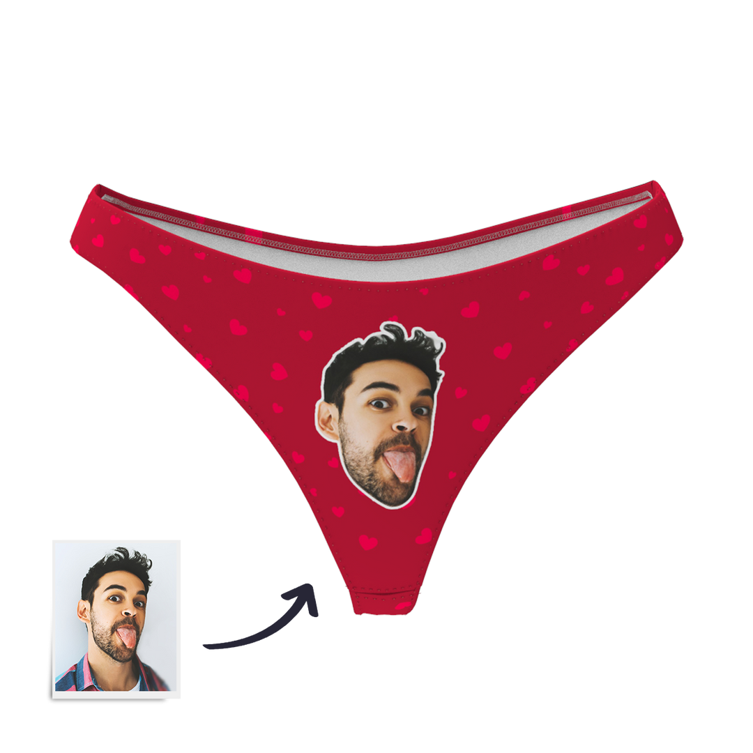 Sweet Heart - Women's Popular Custom Face Thong Pantie Underwear