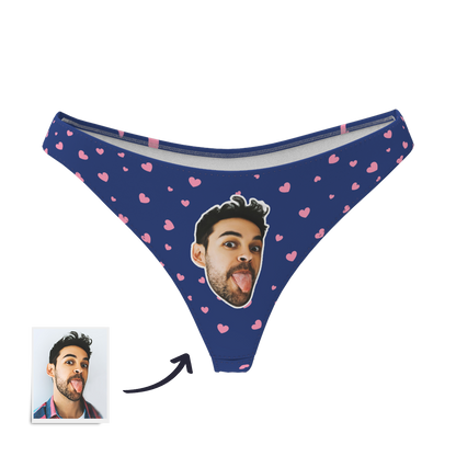 Sweet Heart - Women's Popular Custom Face Thong Pantie Underwear
