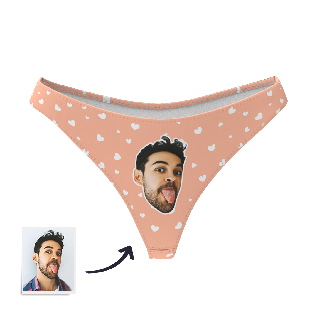 Sweet Heart - Women's Popular Custom Face Thong Pantie Underwear