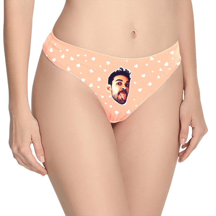 Sweet Heart - Women's Popular Custom Face Thong Pantie Underwear
