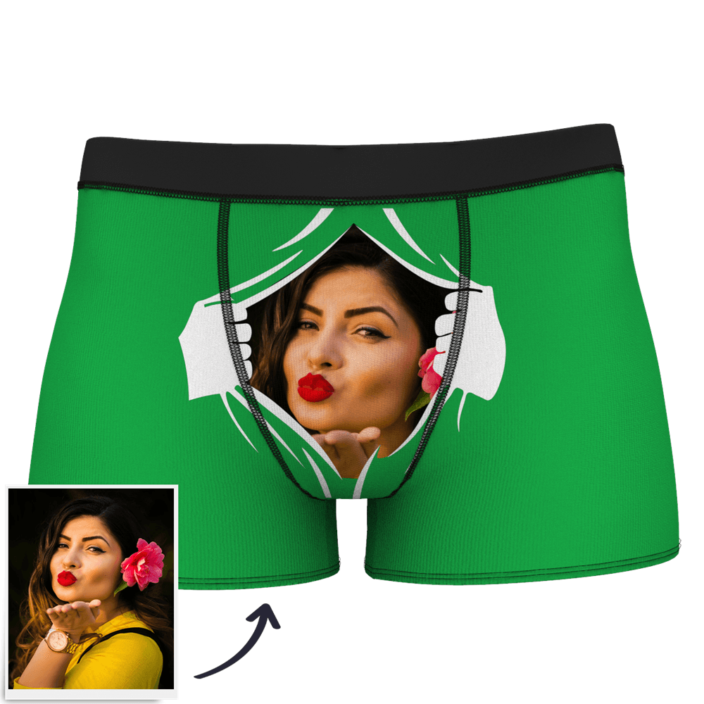 MEN'S FACE ON TEARING CUSTOM BOXER SHORTS