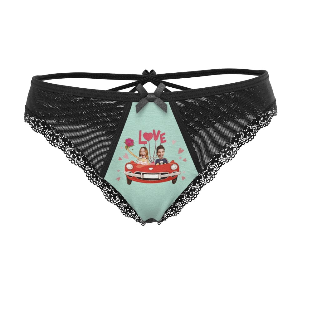 Custom Wedding Face Underwear Custom Lace Thong Wedding Gifts