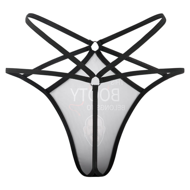 Custom Face Thong Personalized Belongs To Me Women's Funny Sexy Thongs