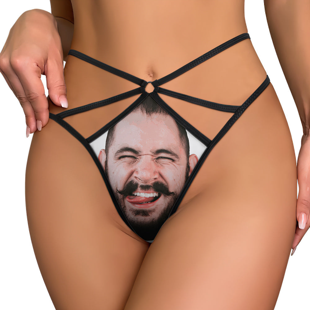 Custom Face Thong Women's Custom Printed Face Sexy Funny Gift