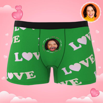 Custom Photo Boxer Kiss Underwear Men's Underwear Gift For Boyfriend AR View