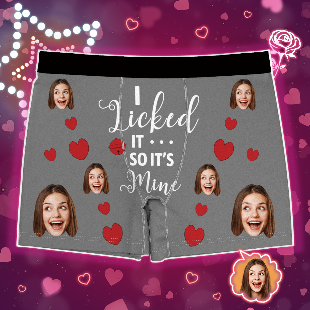 Custom Photo Boxer, Funny Face Boxer It's Mine AR View