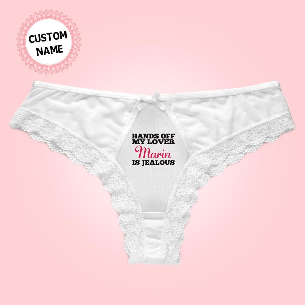 Personalized Panties Custom Name Lace Panties Gifts for Wife