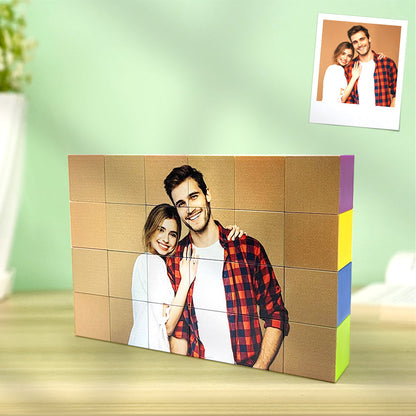 Custom Photo Magnetic Building Blocks Magnet Construction Cube Toys for Kids and Adults