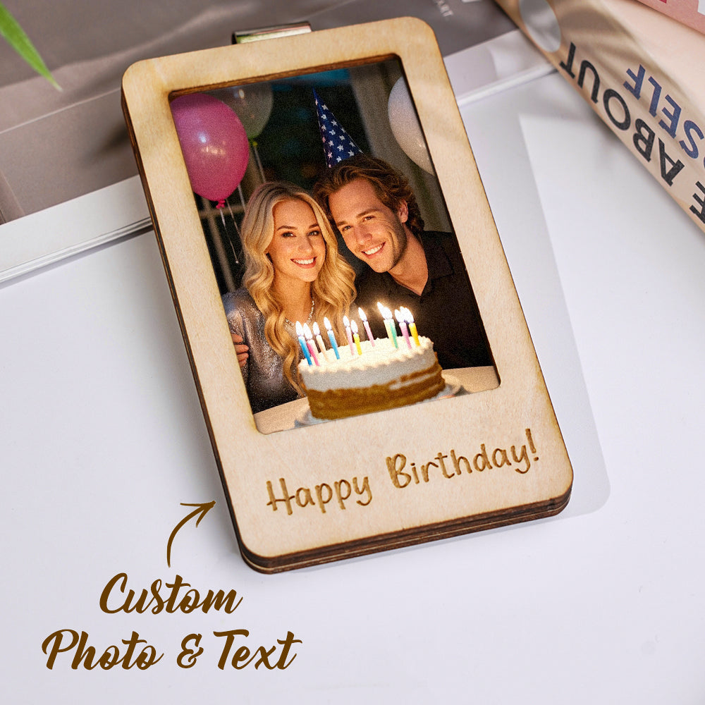 Personalized Photo Frame Car Sun Visor Clip Car Accessories Decoration Gift for Him