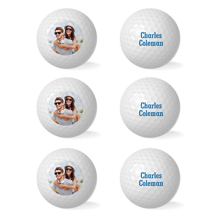 Custom Golf Balls with Picture & Text Personalized Golf Ball Set of 6 Gifts for Golf Lover