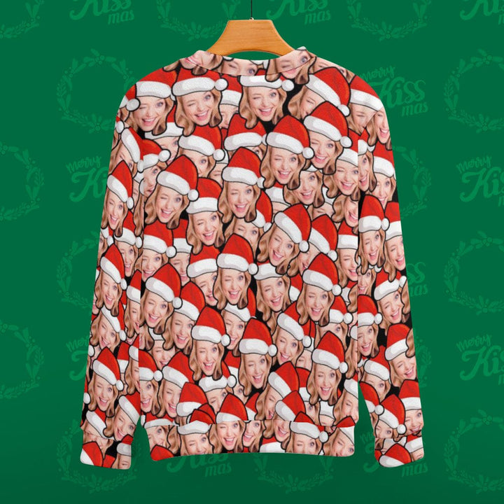Custom Face Ugly Christmas Sweater Personalized Christmas Hat Sweater For Christmas