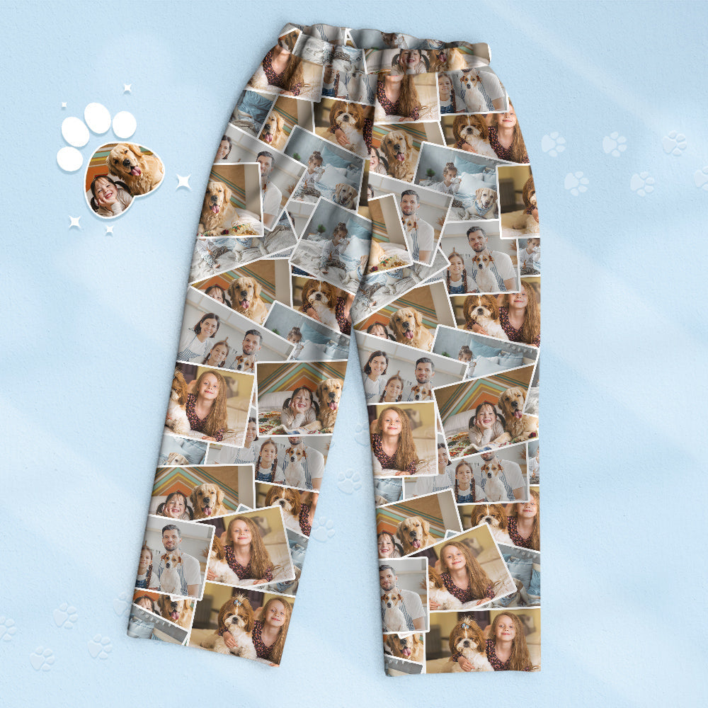 Custom 4 Photo Print Pajamas Personalized Memory Pajama Special Gift