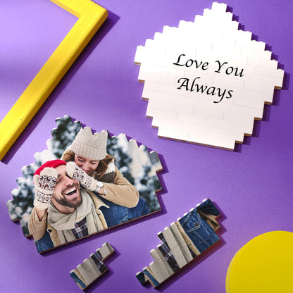 Custom Photo Block Building Bricks Pentagon Shape