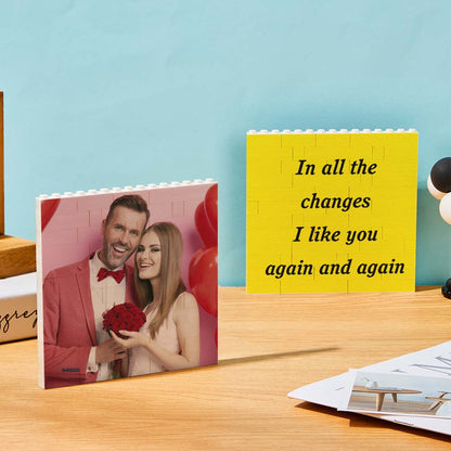 Custom Building Brick Personalized Square Block Puzzle