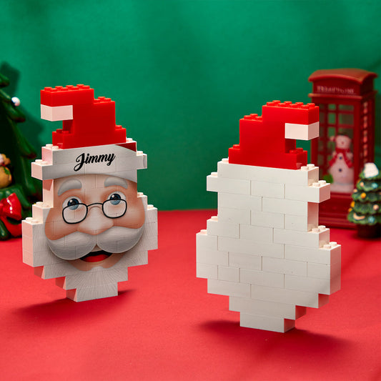 Personalized Santa Claus Building Blocks Christmas Block Brick Puzzles