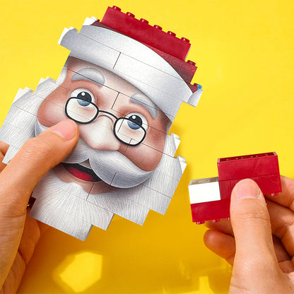 Personalized Santa Claus Building Blocks Christmas Block Brick Puzzles