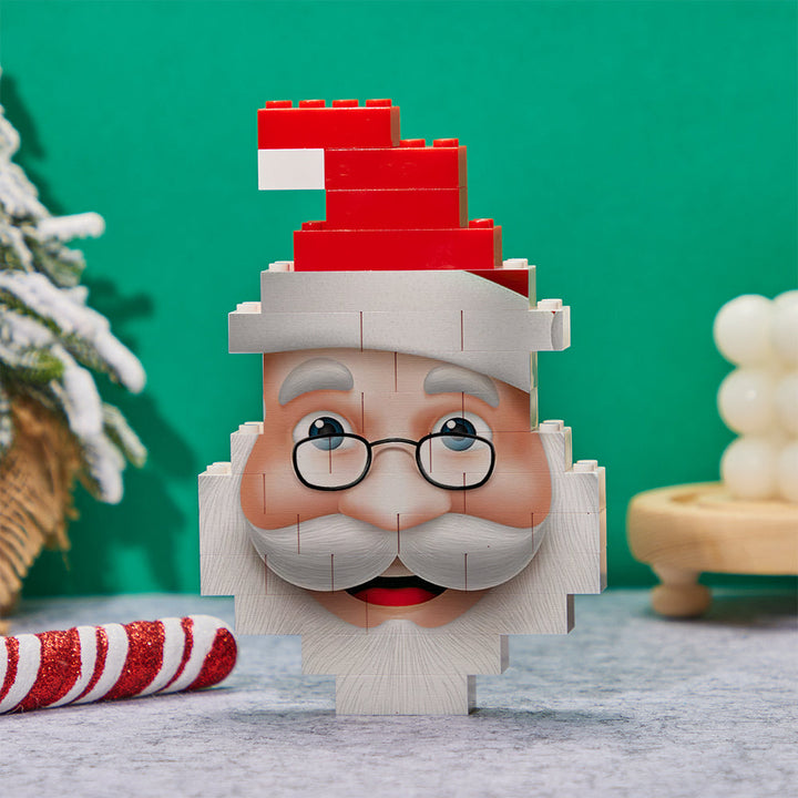 Personalized Santa Claus Building Blocks Christmas Block Brick Puzzles