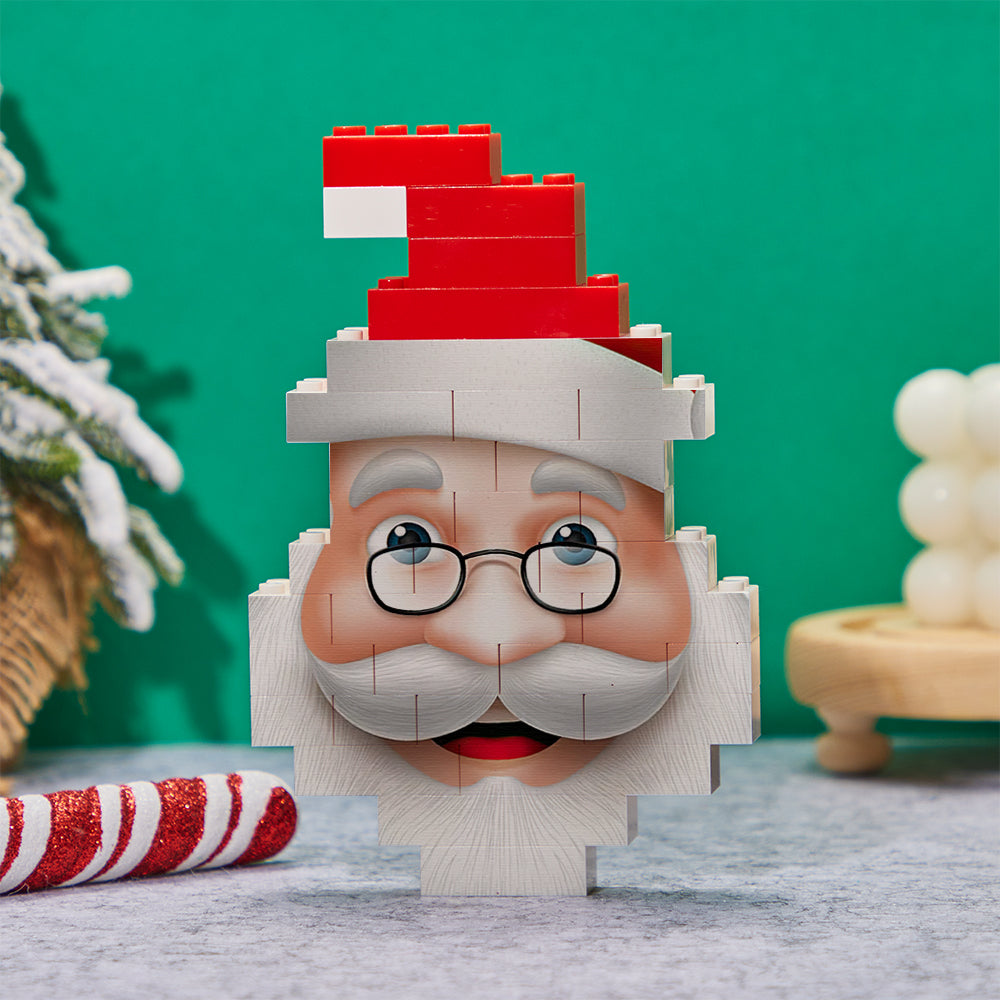 Christmas Santa Claus Building Blocks Personalized Photo Brick Puzzles