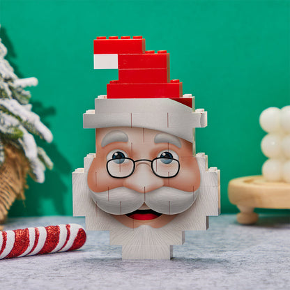 Christmas Santa Claus Building Blocks Personalized Photo Brick Puzzles