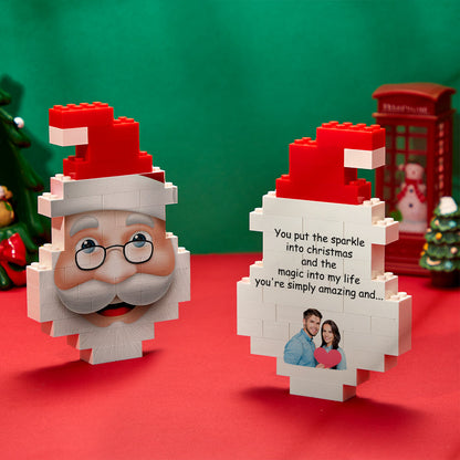 Christmas Santa Claus Building Blocks Personalized Photo Brick Puzzles
