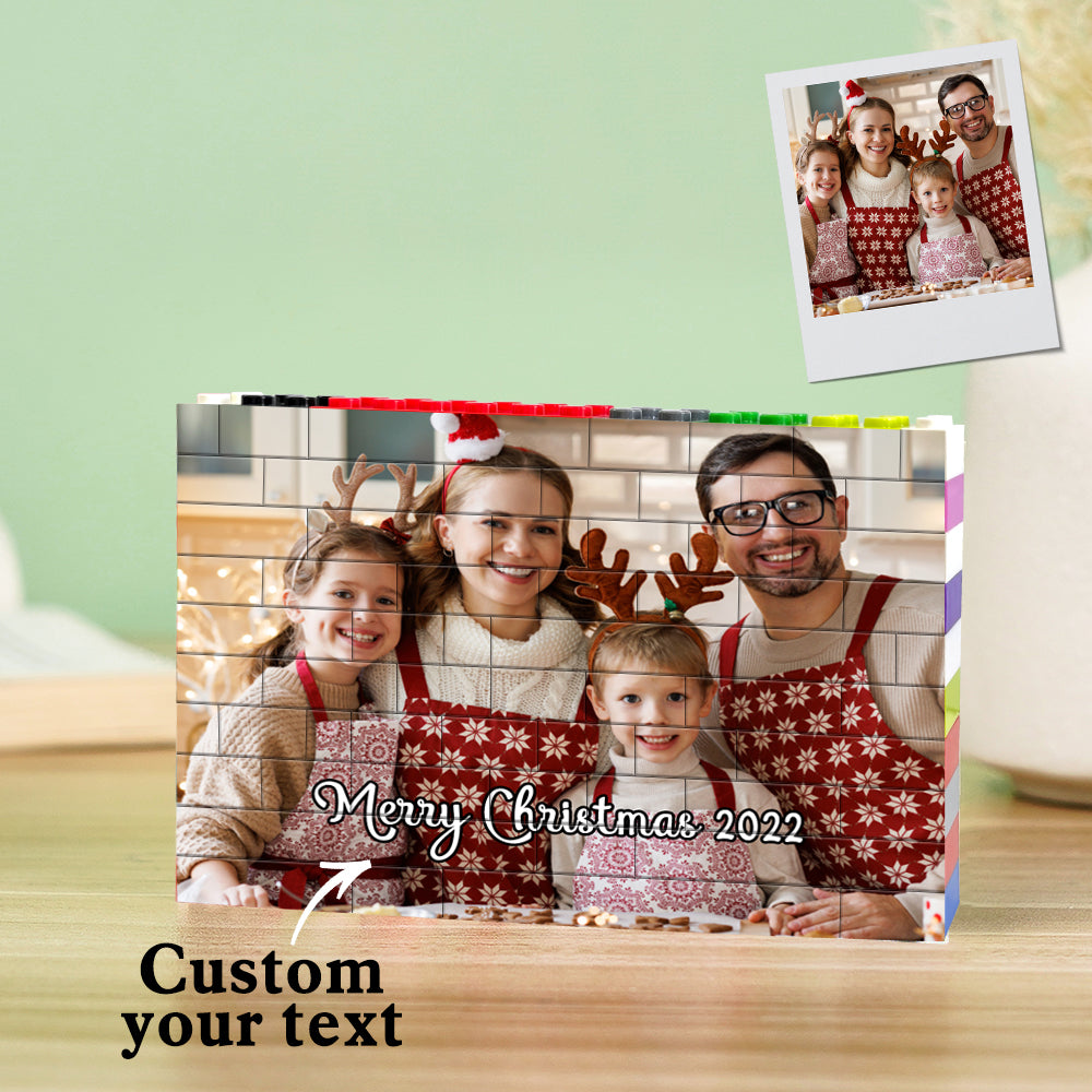 Personalised Colors Building Bricks with Photo and Text