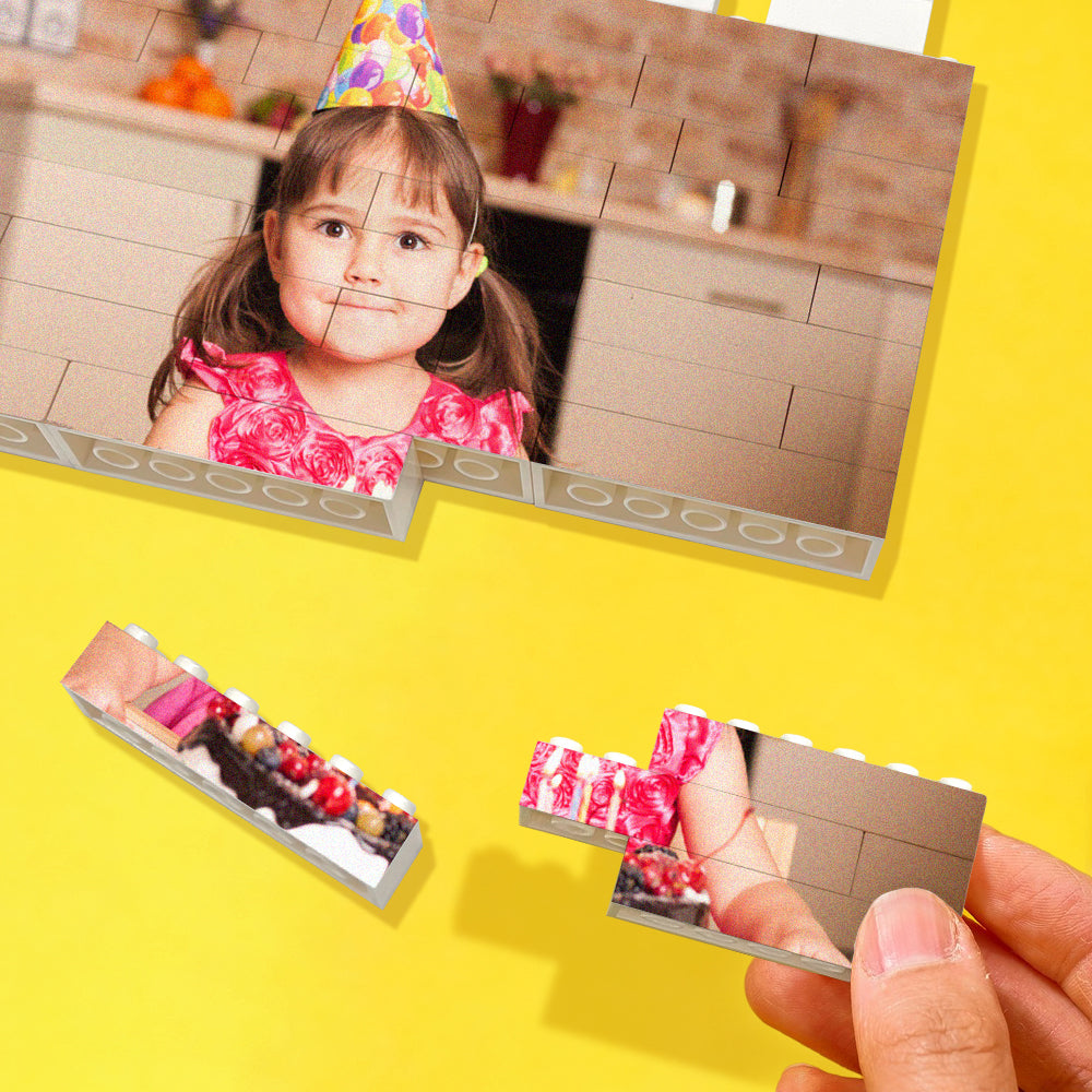 Custom Building Brick Photo Block Personalised Calendar Brick Puzzles Unique Gift