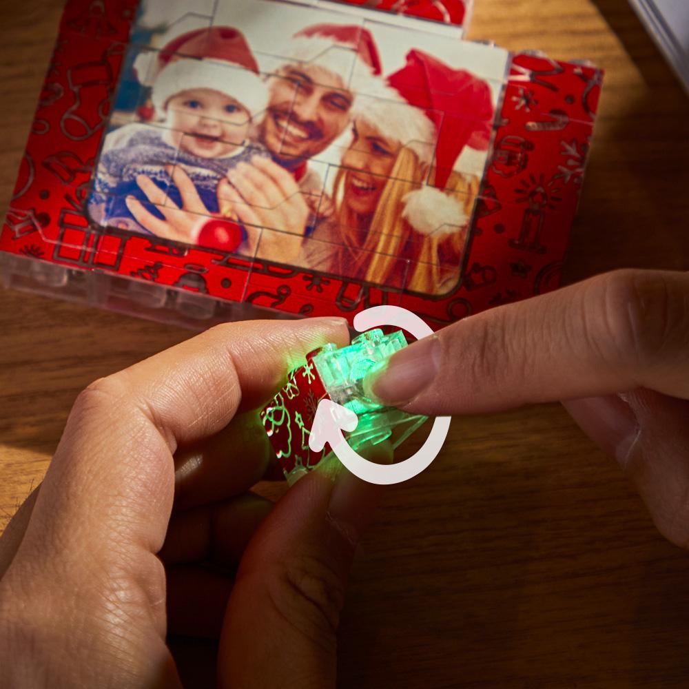 Custom Photo Building Brick Light Up Building Bricks Multicolor LED Light Brick Gift for Him