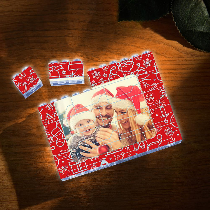 Custom Photo Building Brick Light Up Building Bricks Multicolor LED Light Brick Gift for Him