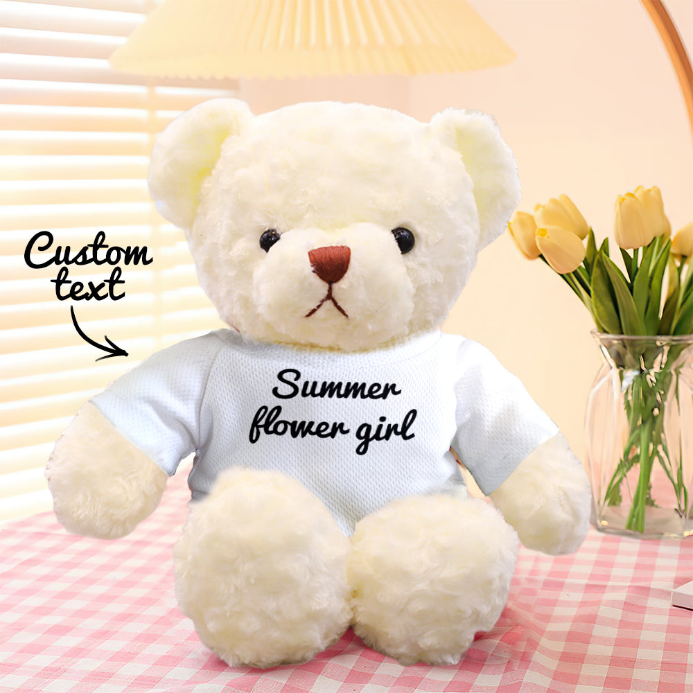 Personalized Teddy Bear Plush Toys Custom Bear Stuffed Animal Gifts for Birthday