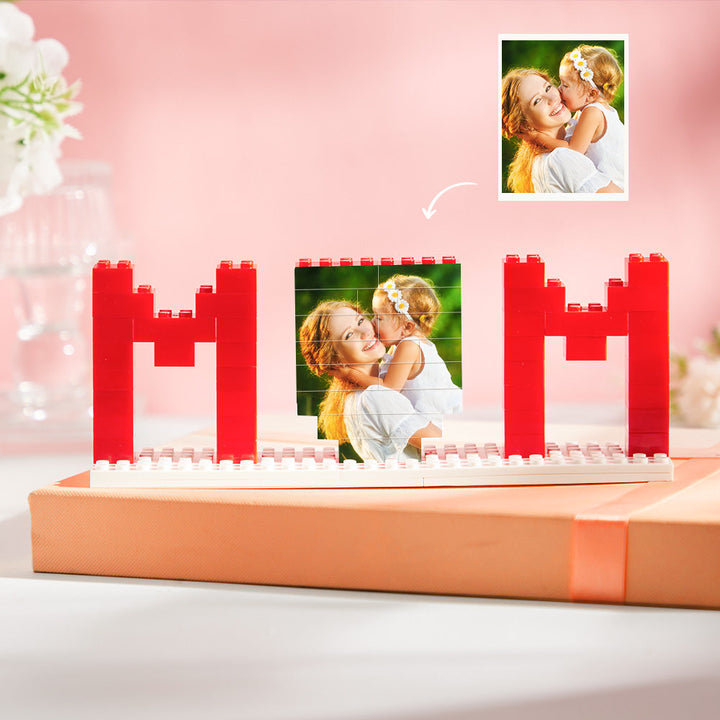 Custom Building Brick Photo Block Personalised MUM Brick Puzzles Mother's Day Gifts