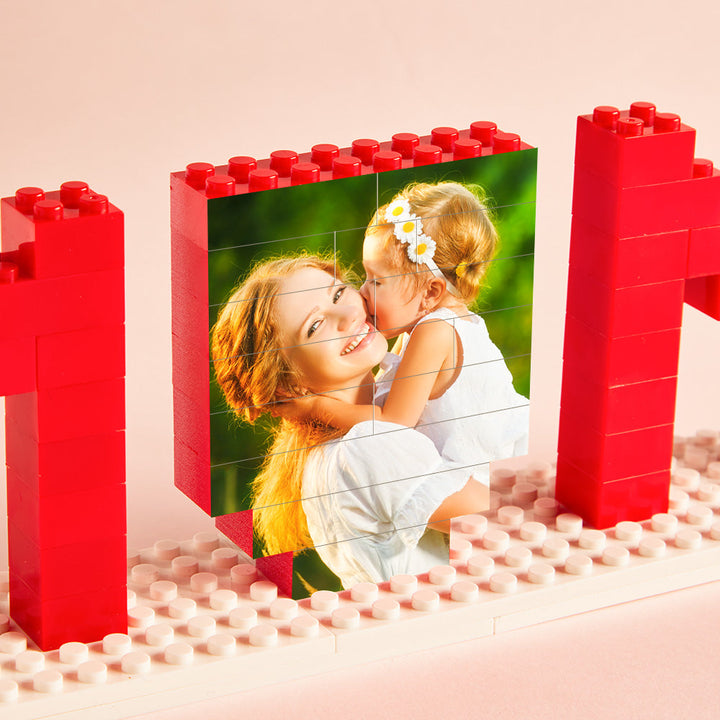 Custom Building Brick Photo Block Personalised MUM Brick Puzzles Mother's Day Gifts