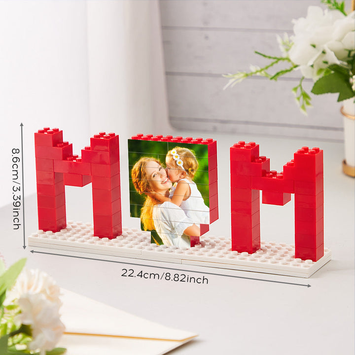 Custom Building Brick Photo Block Personalised MUM Brick Puzzles Mother's Day Gifts