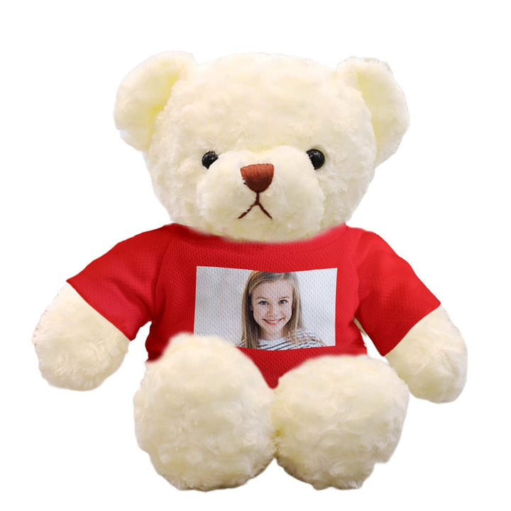 Personalized Teddy Bear Plush Toys Custom Photo Bear Stuffed Animal Doll Gifts for Her