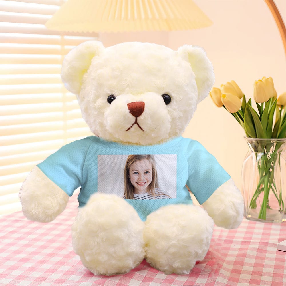 Personalized Teddy Bear Plush Toys Custom Photo Bear Stuffed Animal Doll Gifts for Her