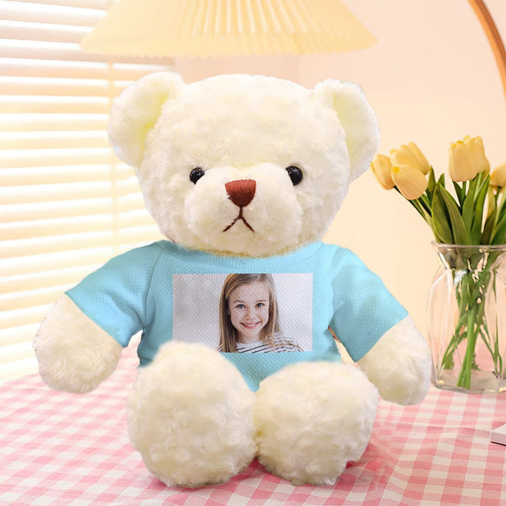 Personalized Teddy Bear Plush Toys Custom Photo Bear Stuffed Animal Doll Gifts for Her