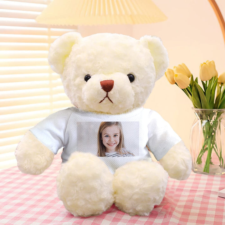 Personalized Teddy Bear Plush Toys Custom Photo Bear Stuffed Animal Doll Gifts for Her