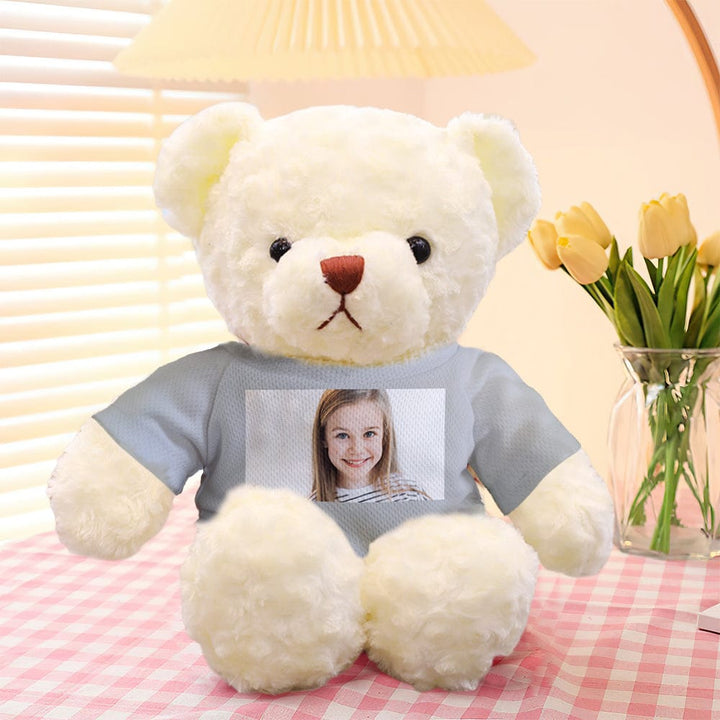 Personalized Teddy Bear Plush Toys Custom Photo Bear Stuffed Animal Doll Gifts for Her